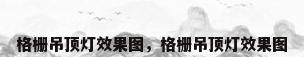 格栅吊顶灯效果图，格栅吊顶灯效果图