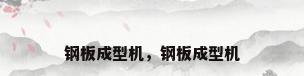 钢板成型机，钢板成型机