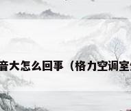 格力空调外机声音大怎么回事（格力空调室外机轰鸣声响大）