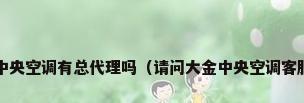 大金空调中央空调有总代理吗（请问大金中央空调客服是多少?）