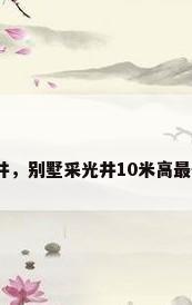别墅采光天井，别墅采光井10米高最佳处理方法？
