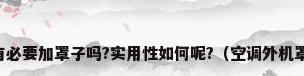 空调外机有必要加罩子吗?实用性如何呢?（空调外机罩有没有用）