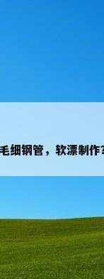 毛细钢管，软漂制作？