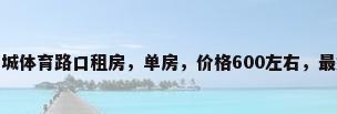 南城公寓房，东莞南城体育路口租房，单房，价格600左右，最好是公寓房，有哪些？