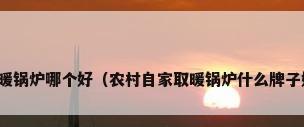 地暖锅炉哪个好（农村自家取暖锅炉什么牌子好）