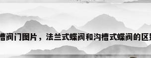 沟槽阀门图片，法兰式蝶阀和沟槽式蝶阀的区别？
