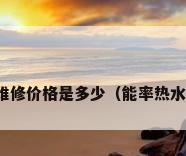 能率热水器维修价格是多少（能率热水器维修价格）