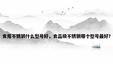 食用不锈钢什么型号好，食品级不锈钢哪个型号最好？