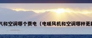 电暖气和空调哪个费电（电暖风机和空调哪种更耗电?）