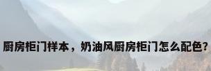 厨房柜门样本，奶油风厨房柜门怎么配色？
