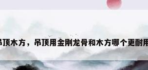 吊顶木方，吊顶用金刚龙骨和木方哪个更耐用？