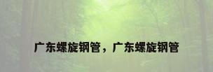 广东螺旋钢管，广东螺旋钢管