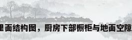 厨房柜子里面结构图，厨房下部橱柜与地面空隙怎么处理？