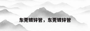 东莞镀锌管，东莞镀锌管