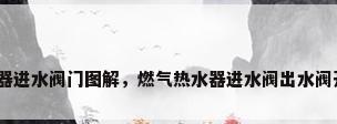 燃气热水器进水阀门图解，燃气热水器进水阀出水阀开关介绍？