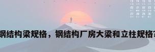 钢结构梁规格，钢结构厂房大梁和立柱规格？