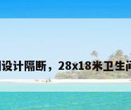 国内三分离卫生间设计隔断，28x18米卫生间如何做到三隔断？