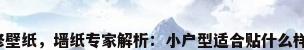 小户型装修壁纸，墙纸专家解析：小户型适合贴什么样式的壁纸？