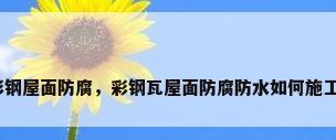 彩钢屋面防腐，彩钢瓦屋面防腐防水如何施工？
