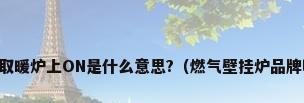 韩国天然气取暖炉上ON是什么意思?（燃气壁挂炉品牌哪个品牌好）
