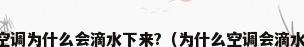 空调为什么会滴水下来?（为什么空调会滴水）