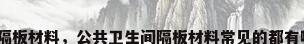 厕所隔板材料，公共卫生间隔板材料常见的都有哪些？