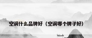 空调什么品牌好（空调哪个牌子好）