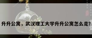 升升公寓，武汉理工大学升升公寓怎么走？