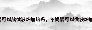 不锈钢可以放微波炉加热吗，不锈钢可以微波炉加热吗？