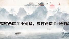 农村两层半小别墅，农村两层半小别墅