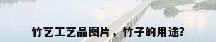 竹艺工艺品图片，竹子的用途？
