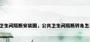 公共卫生间隔断安装图，公共卫生间隔断转角怎么做？