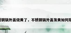 不锈钢锅外面烧黄了，不锈钢锅外面发黄如何除去？