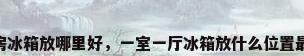 l型厨房冰箱放哪里好，一室一厅冰箱放什么位置最合适？