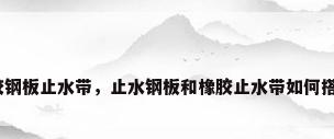 橡胶钢板止水带，止水钢板和橡胶止水带如何搭接？