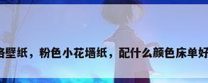 方格壁纸，粉色小花墙纸，配什么颜色床单好看？