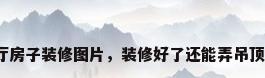 客厅房子装修图片，装修好了还能弄吊顶吗？