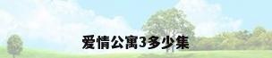爱情公寓3多少集