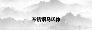不锈钢马氏体