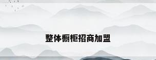 整体橱柜招商加盟