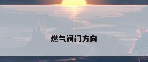 燃气阀门方向