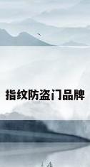 指纹防盗门品牌