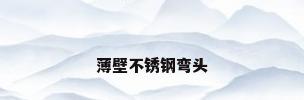 薄壁不锈钢弯头
