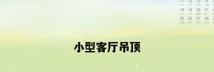 小型客厅吊顶