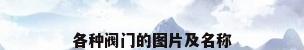 各种阀门的图片及名称