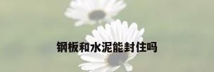 钢板和水泥能封住吗