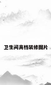 卫生间高档装修图片
