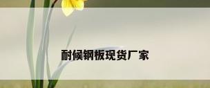耐候钢板现货厂家