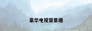 豪华电视背景墙