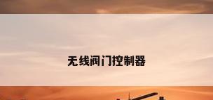 无线阀门控制器